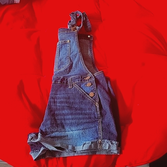 Short Jean overalls - Picture 3 of 3